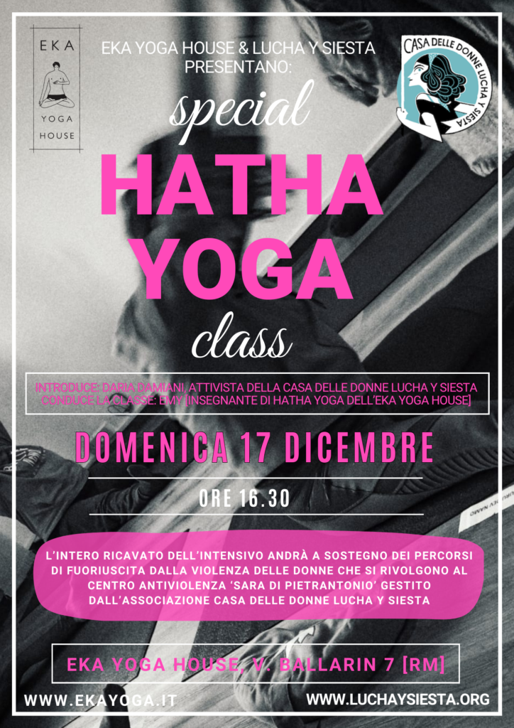 Special Hatha Yoga Class a sostegno dei percorsi del centro antiviolenza Sara Di Pietrantonio